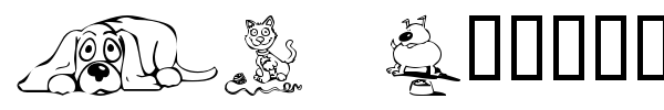 KR Backyard Scraps font preview